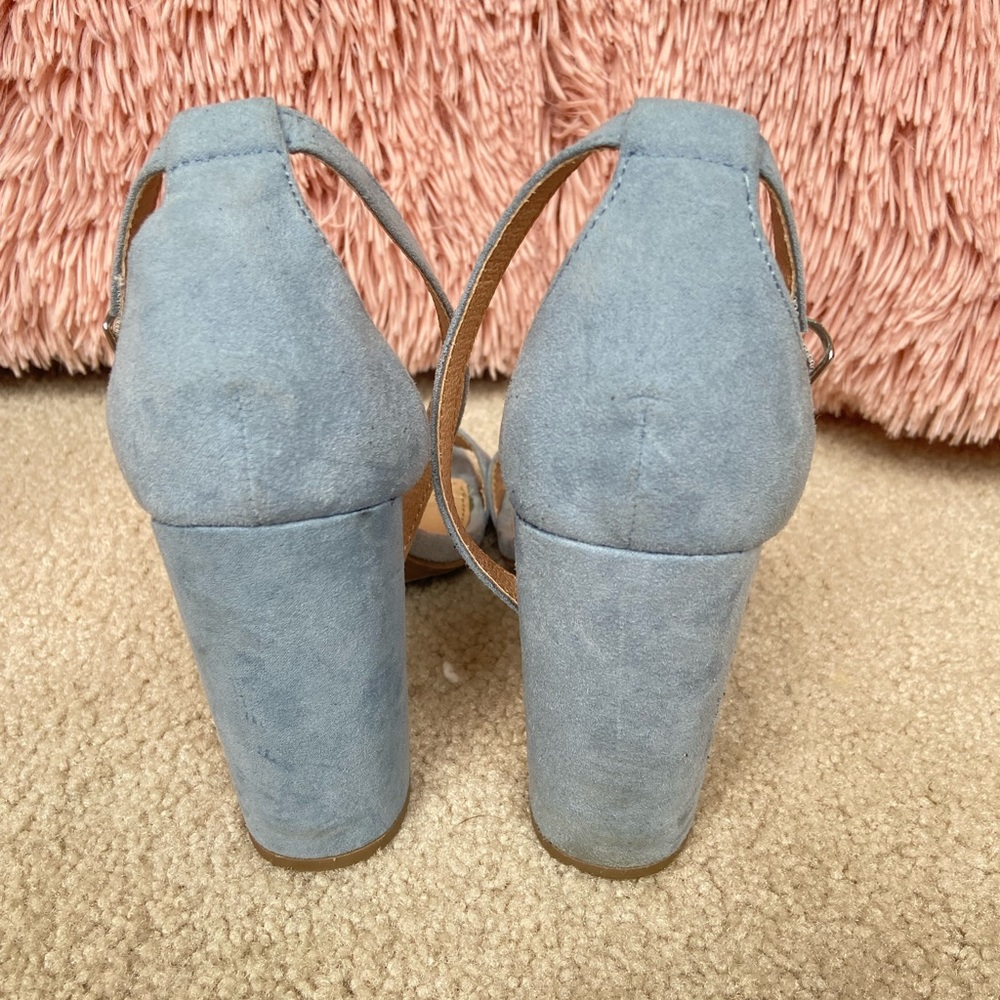 Blue heels. Size 7.5